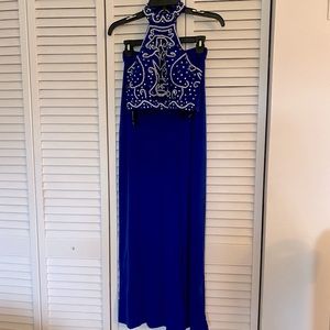 Two piece prom dress